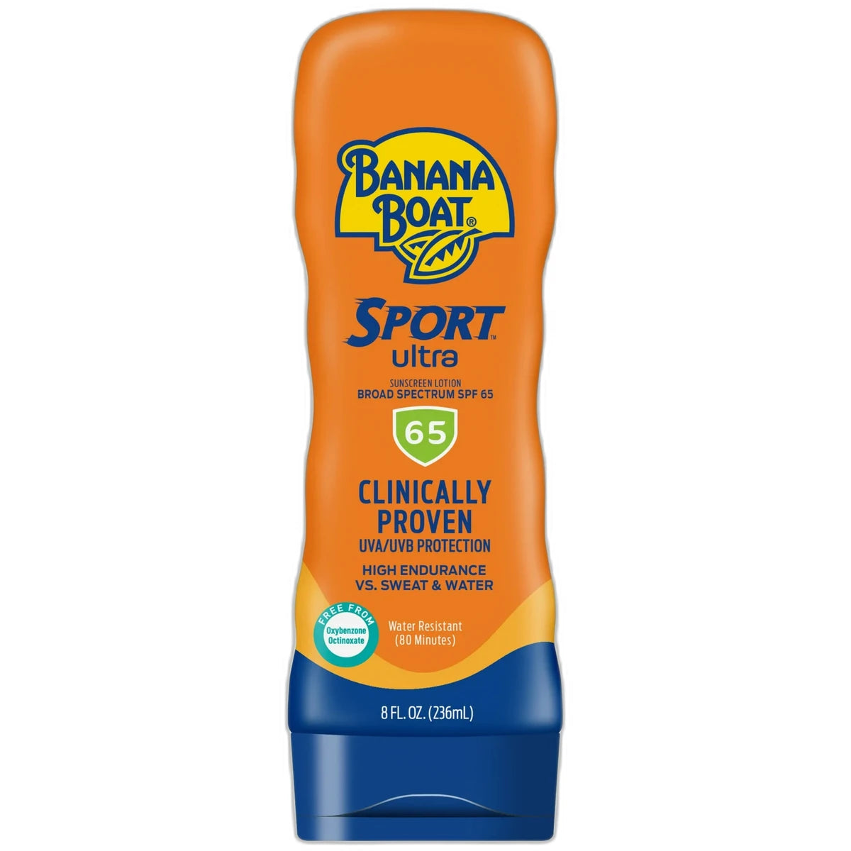 Banana Boat Sport Ultra Water Resistant Sunscreen Lotion SPF 65 8Oz (Pack of 12)