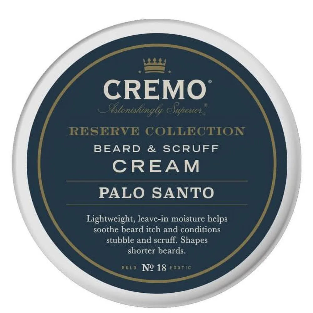 Cremo Beard & Scruff Cream Palo Santo 4oz (Pack of 12)