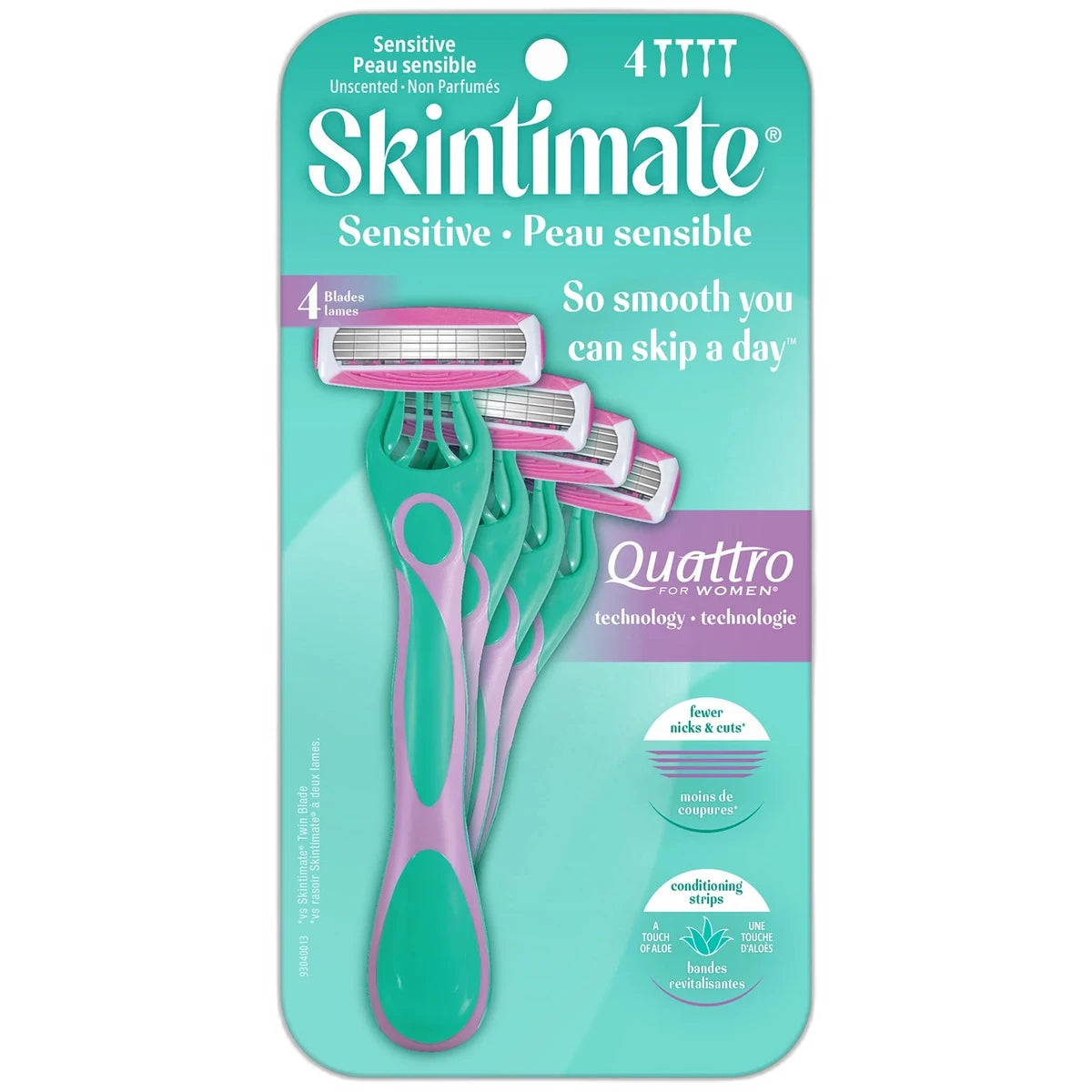 Skintimate Sensitive Skin Womens Disposable Razor 3.53oz (Pack of 12)