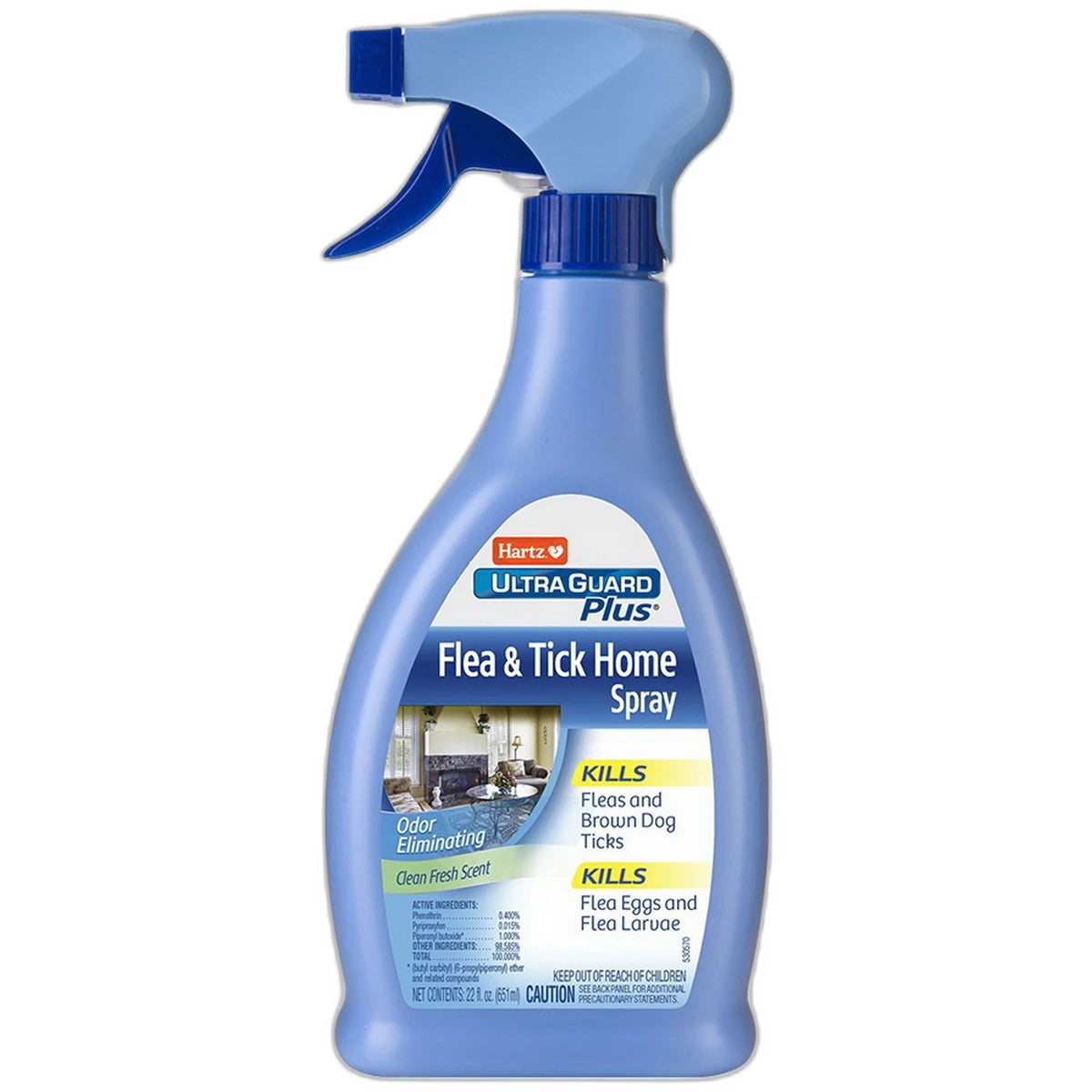 Hartz UltraGuard Plus Flea & Tick Home Spray Clean Fresh Scent 22Oz (Pack of 12)