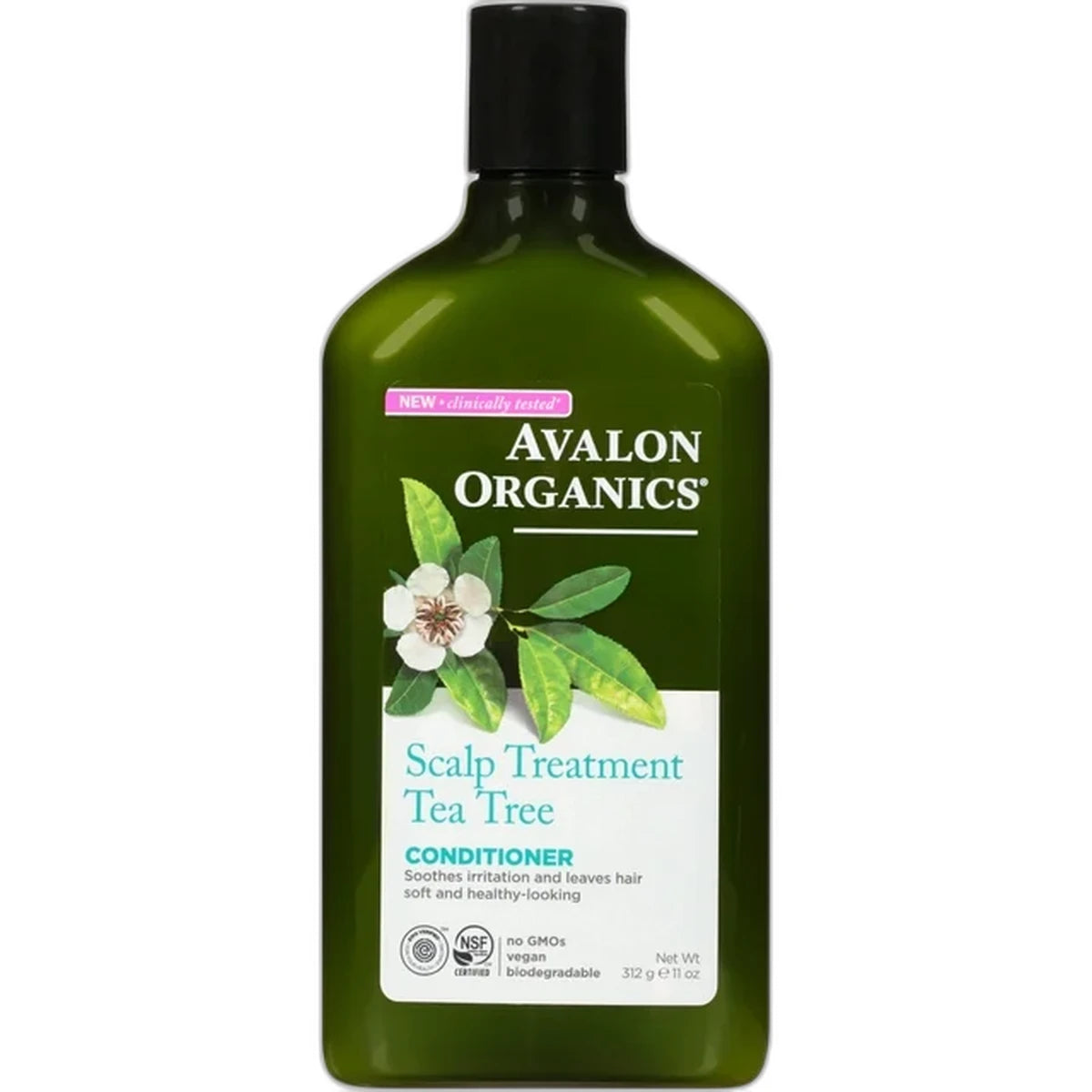Avalon Organics Scalp Treatment Tea Tree Hair Conditioner 11Oz (Pack of 6)