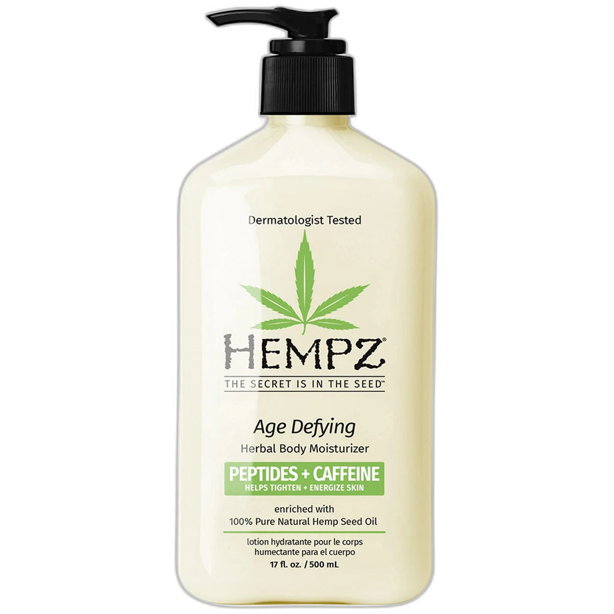 Hempz Age Defying Herbal Body Moisturizer with Pump 17Oz (Pack of 12)