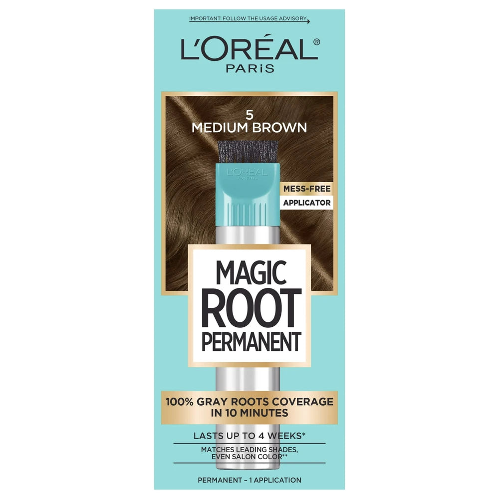 L'Oreal Paris Root Rescue Permanent Hair Color - Medium Brown 5 (Pack of 12)
