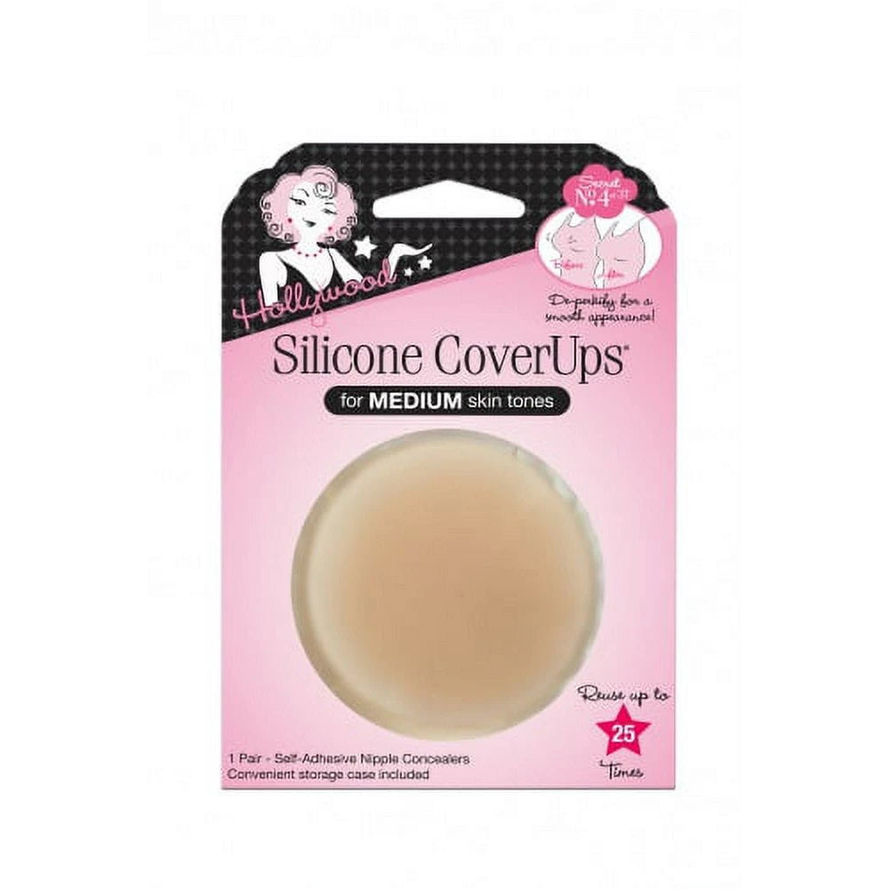Hollywood Fashion Secrets Women s Nipple Covers for Medium Skin Tones 1.6Oz (Pack of 12)