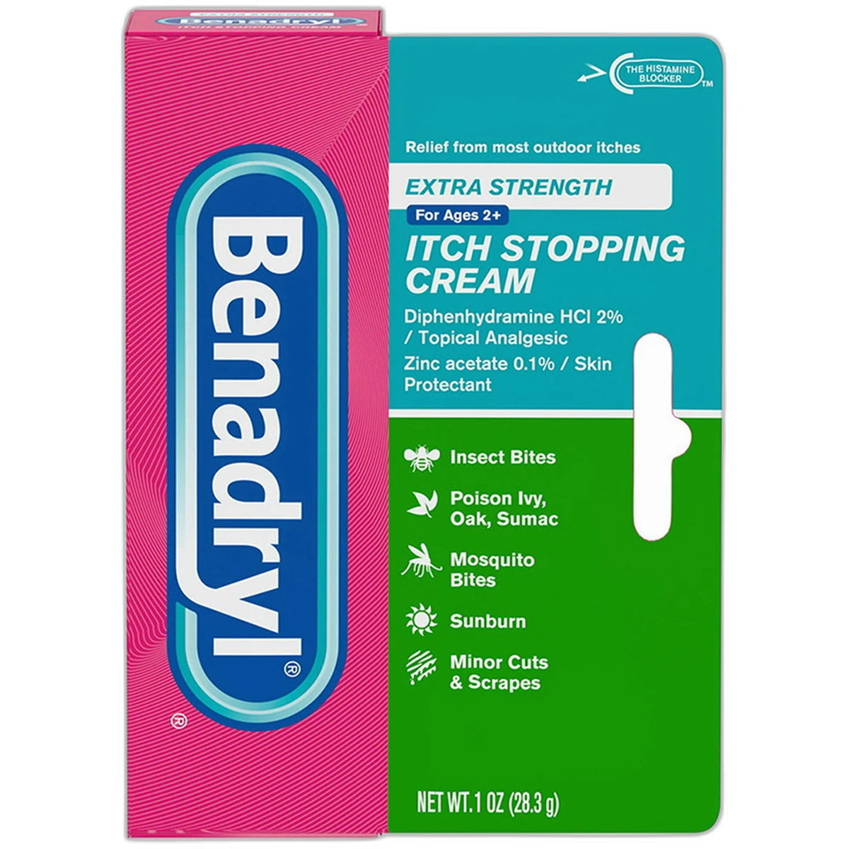 Benadryl Extra Strength Itch Stopping Cream 1Oz (Pack of 24)