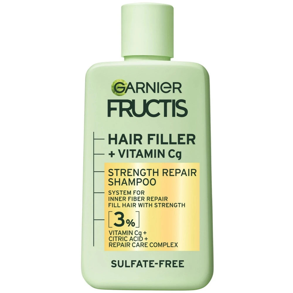 Garnier Fructis Hair Fillers Strength Repair Shampoo for Damaged Hair - 10.1 fl Oz (Pack of 12)