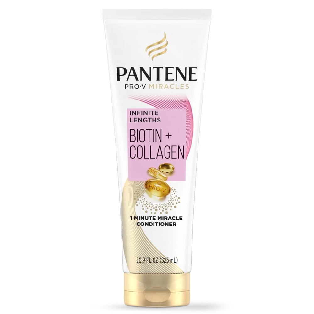 Pantene Pro-V Miracles Infinite Lengths Biotin + Collagen Conditioner - 10.9 fl Oz (Pack of 12)