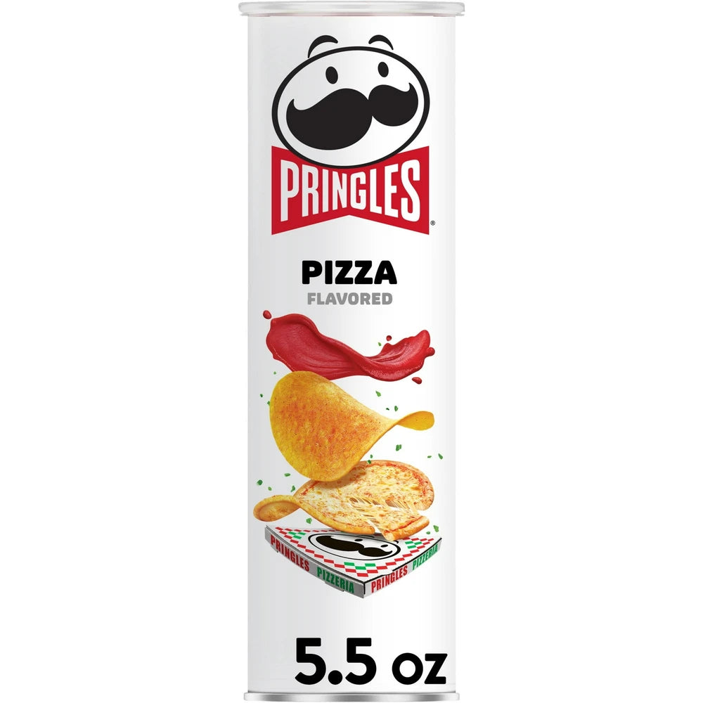 Pringles Pizza Potato Crisps Chips Lunch Snacks 5.5 Oz (Pack of 14)