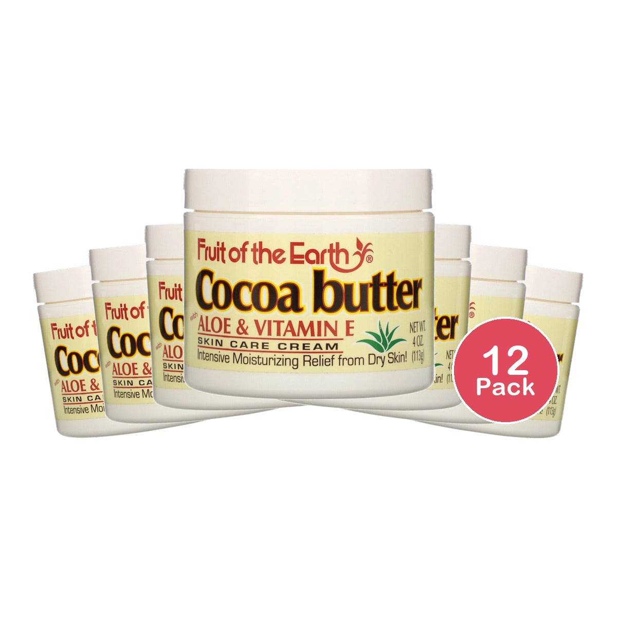 Fruit of the Earth Cream - Cocobutter 4 oz (Pack of 12)