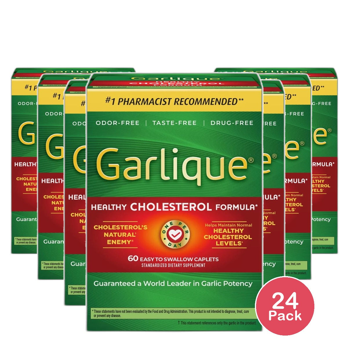 Garlique Supplement Caplets by Garlique 0.8oz (Pack of 24)