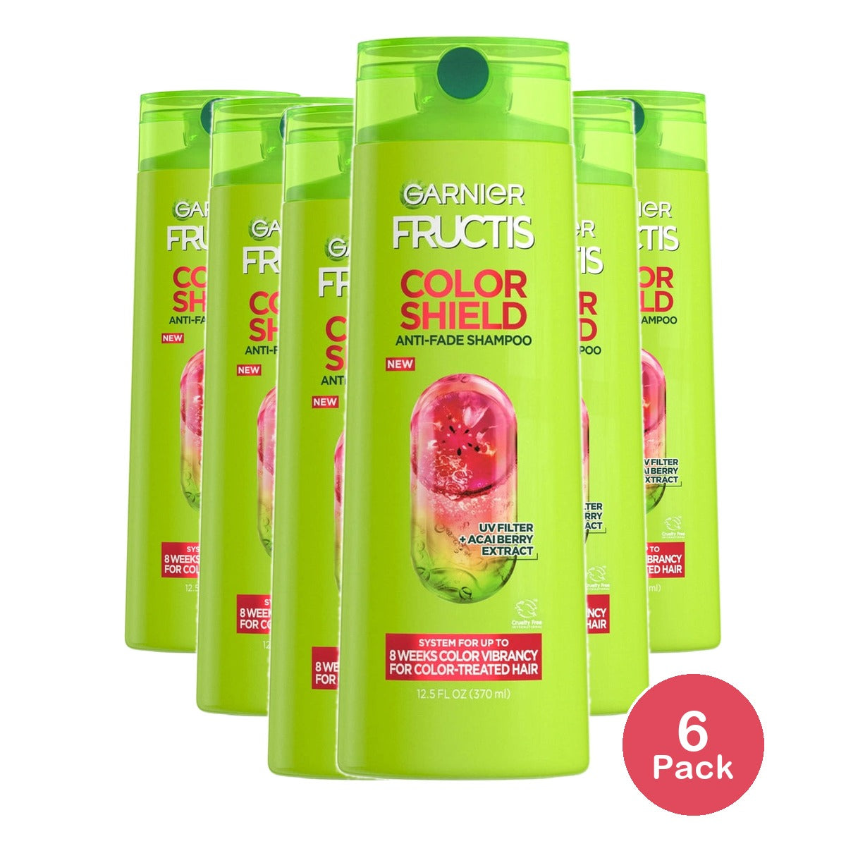 Garnier Fructis Color Shield Color Protecting Shampoo Acai Berry Extract Color 12.5 fl oz(Pack of 6)