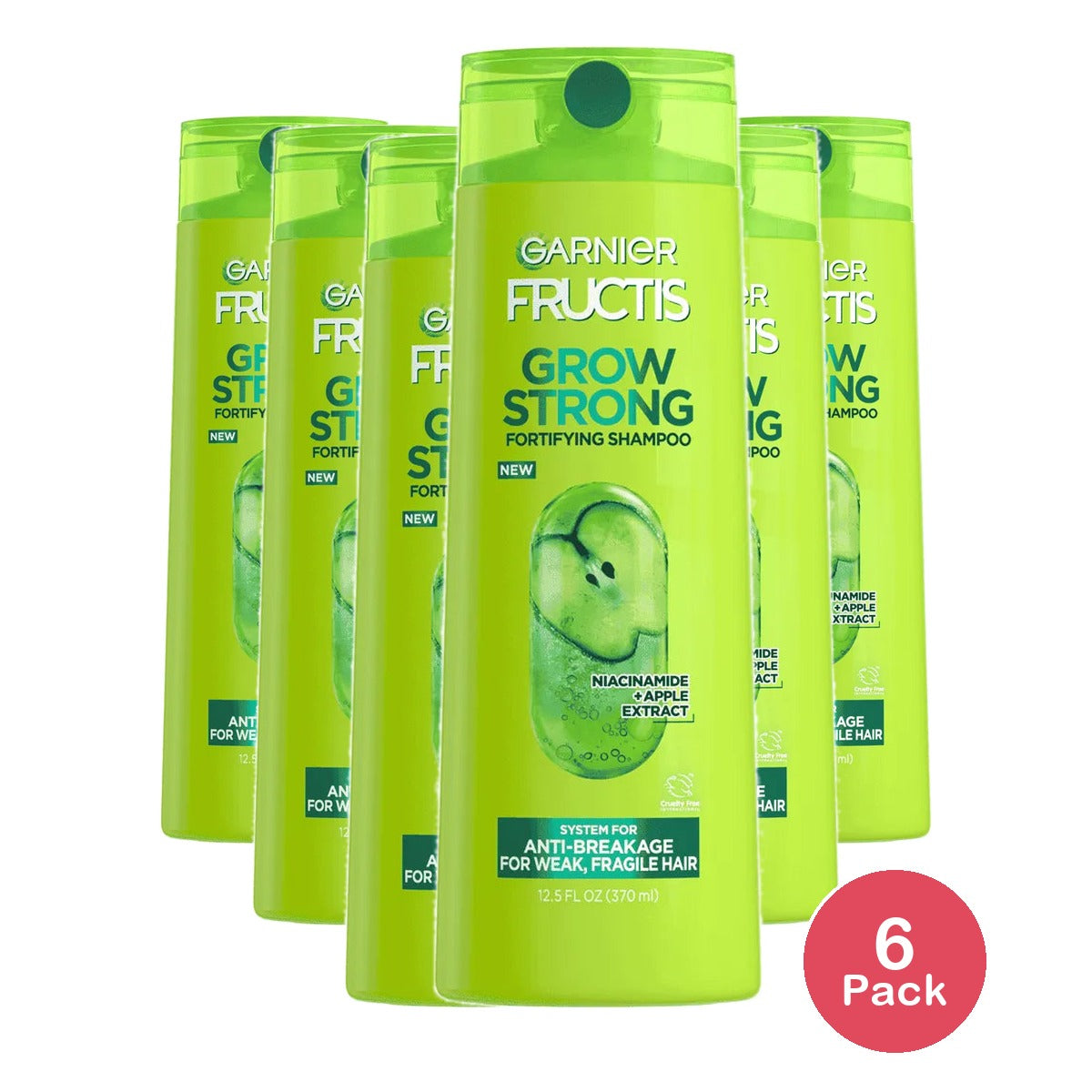 Garnier Fructis Grow Strong Fortifying Shampoo 12.5Oz (Pack of 6)