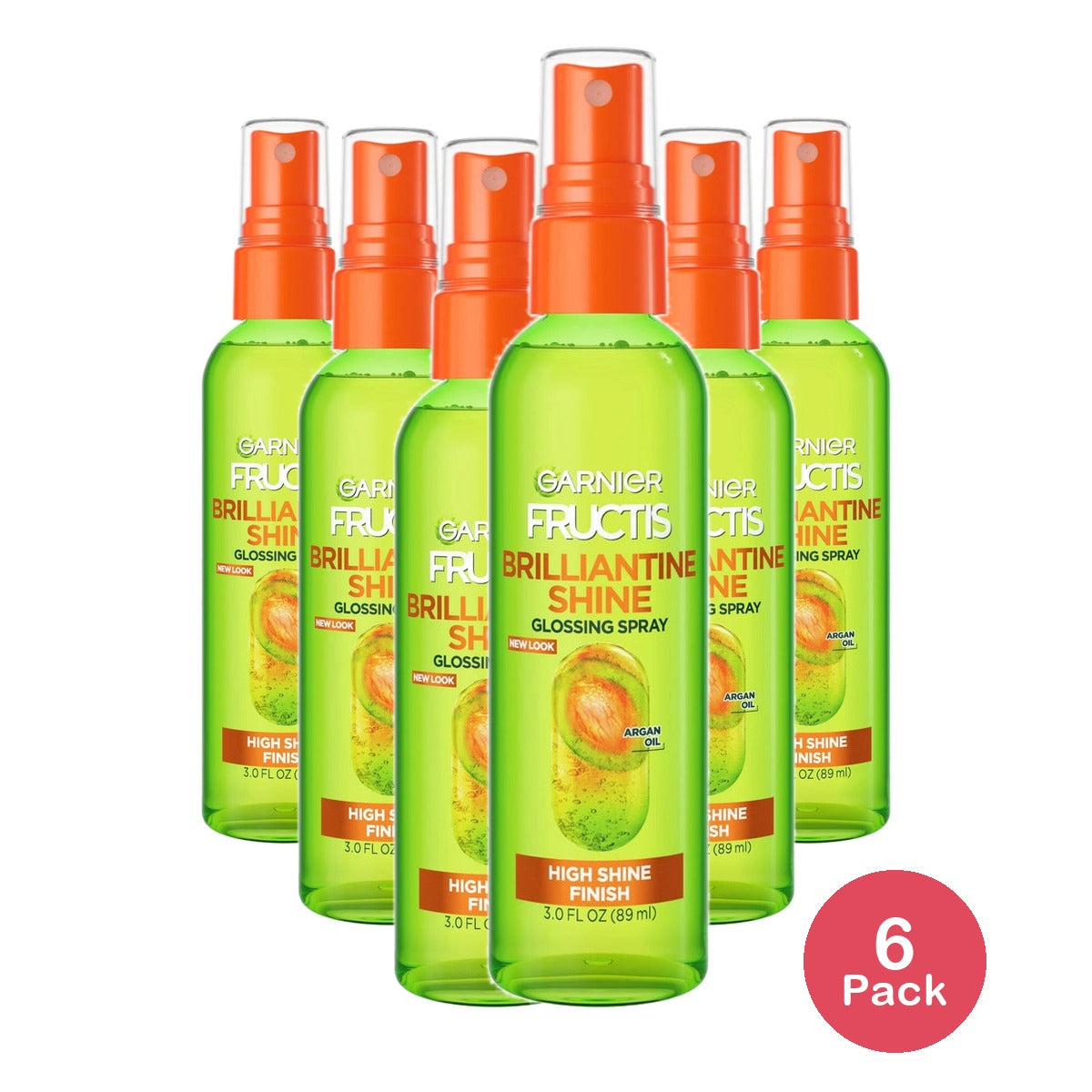 Garnier Fructis Style Brilliantine Shine Glossing Spray Dry Hair Unisex 3 fl oz (Pack of 6)