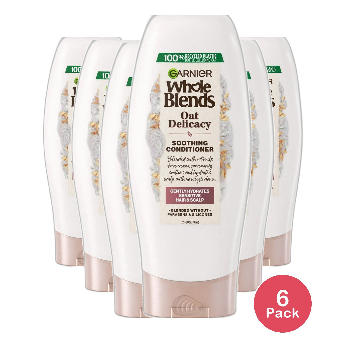 Garnier Whole Blends Gentle Conditioner Oat Delicacy 12.5Oz (Pack of 6)