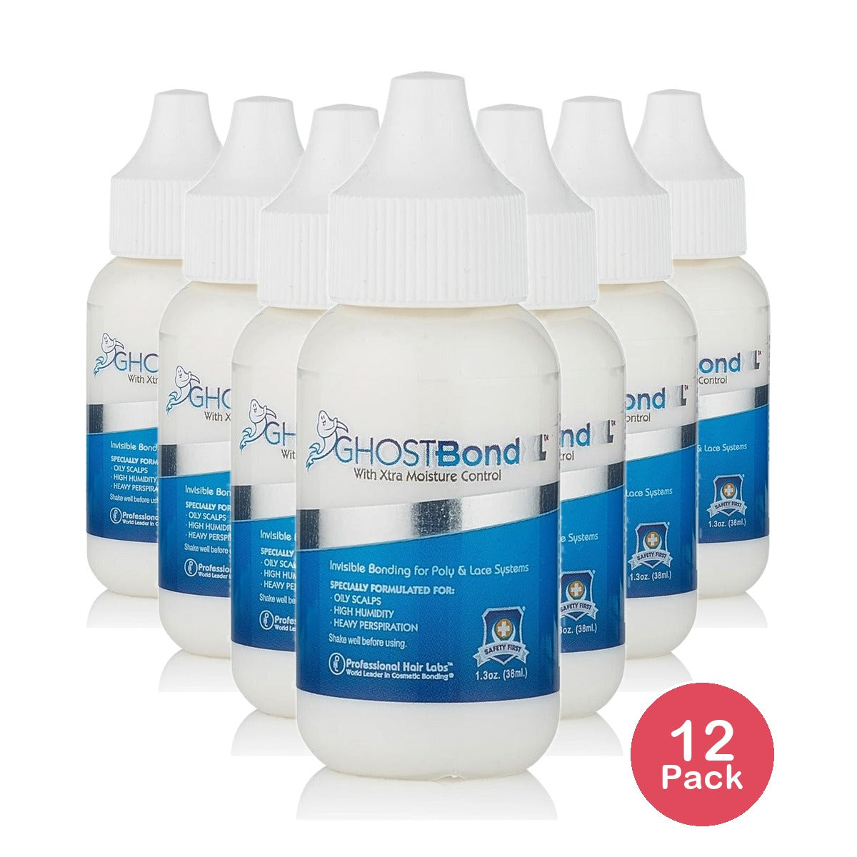 GhostBond XL Hair Replacement Glue 1.3 Oz (Pack of 12)