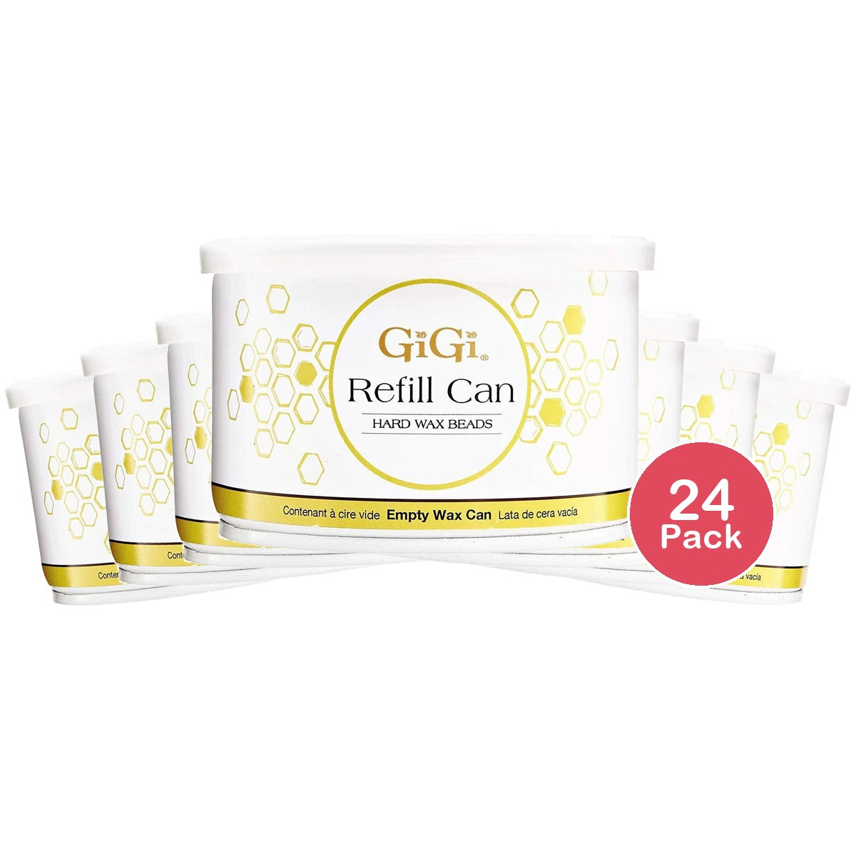 GiGi Hard Wax Beads Refill Can 14 oz. (Pack of 24)