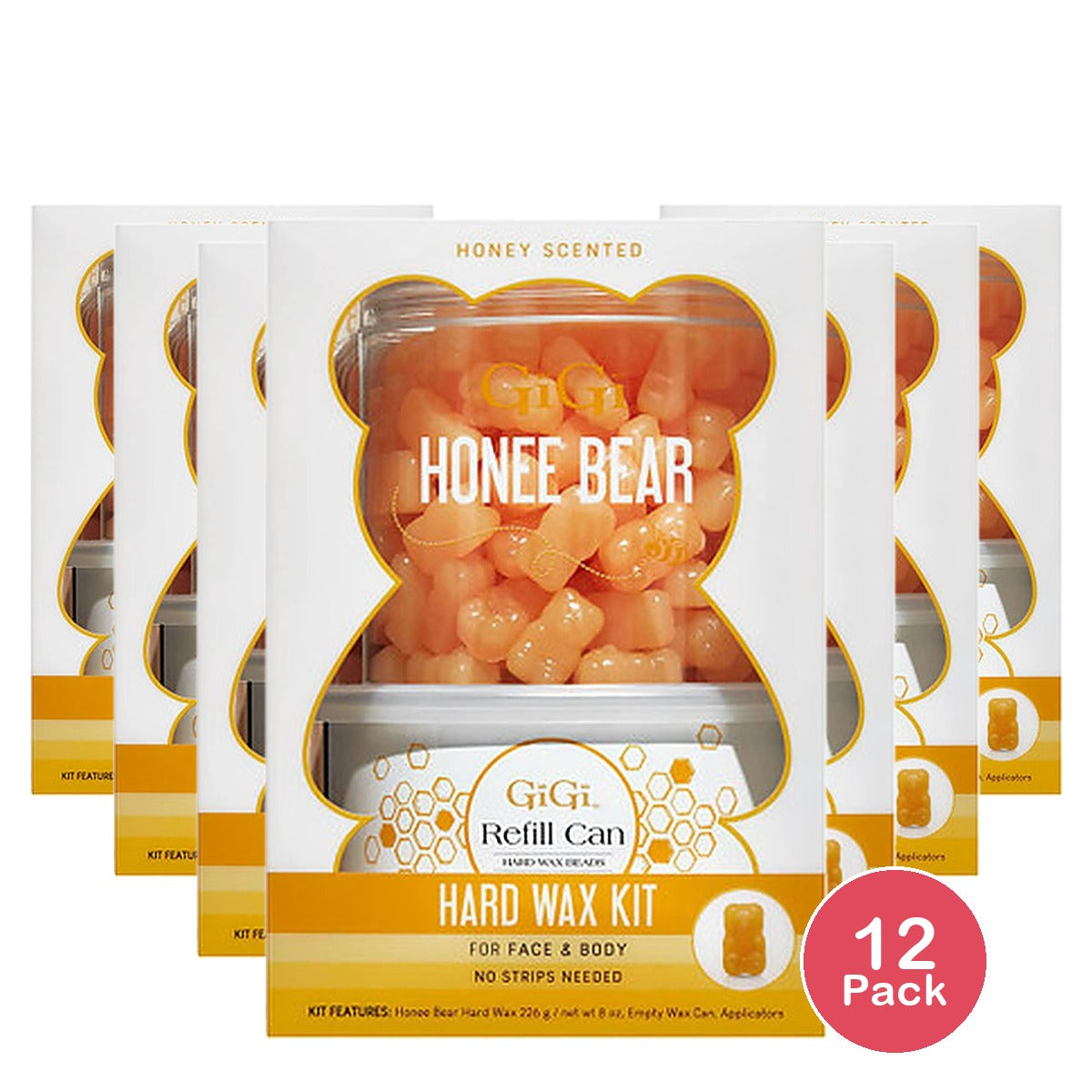 GiGi Honee Bear Hard Wax Kit (Pack of 12)