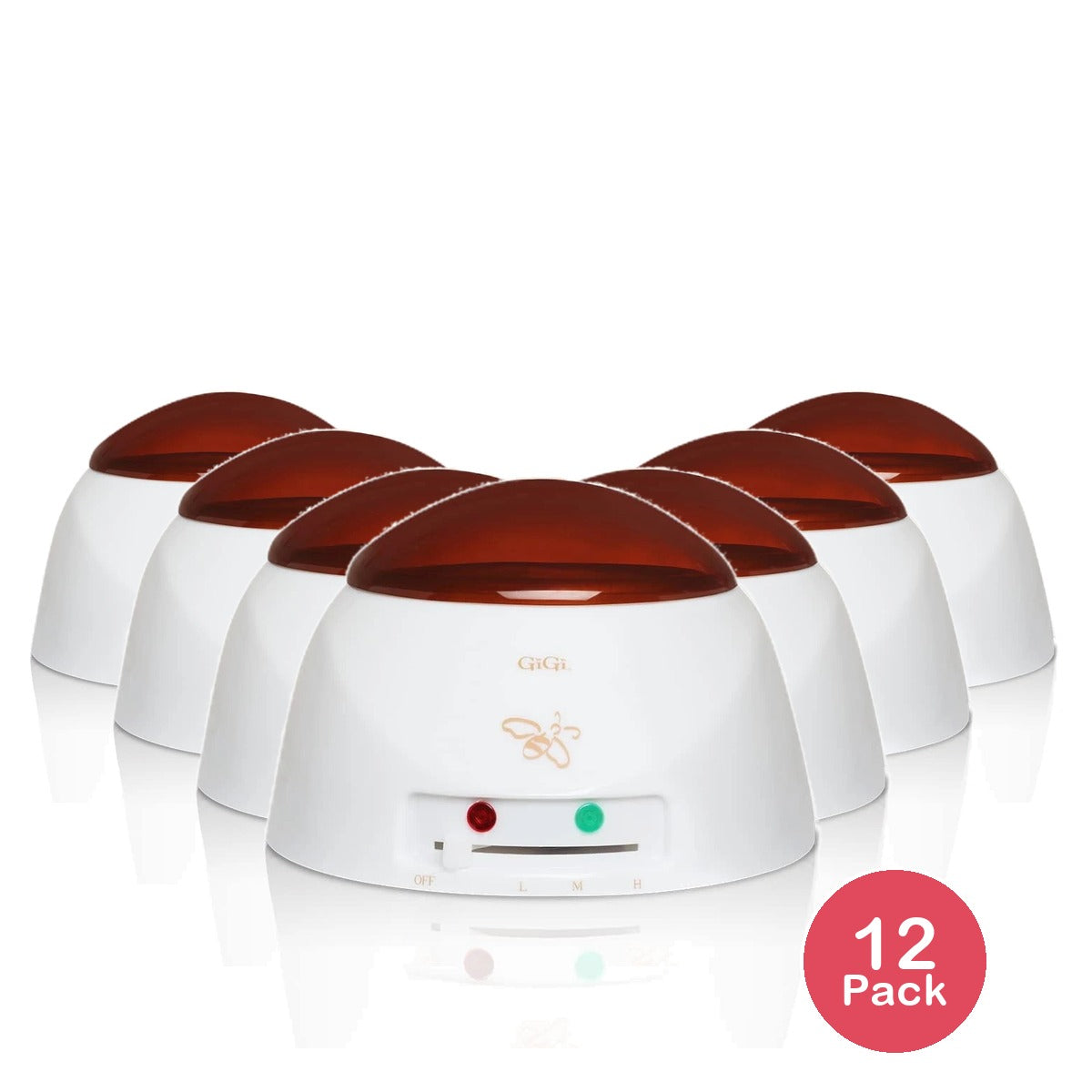 GiGi Multi-Purpose Hair Removal Wax Warmer, Multi-Formula Warmer with Adjustable 14 Oz (Pack of 12)