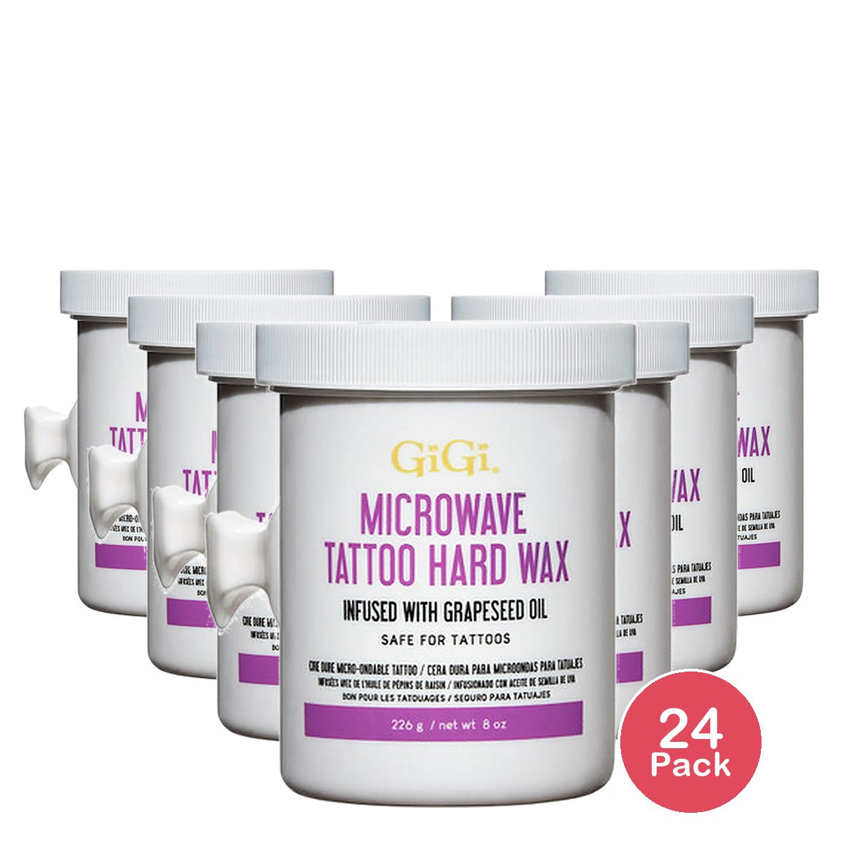 Gigi Tattoo Microwave Wax 8 Oz (Pack of 24)