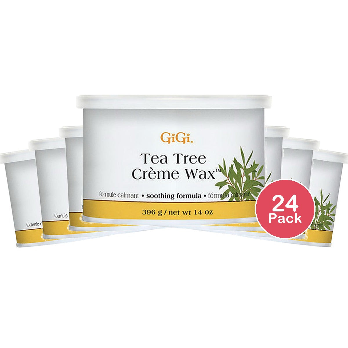 GiGi Tea Tree Creme Wax 14 Oz (Pack of 24)