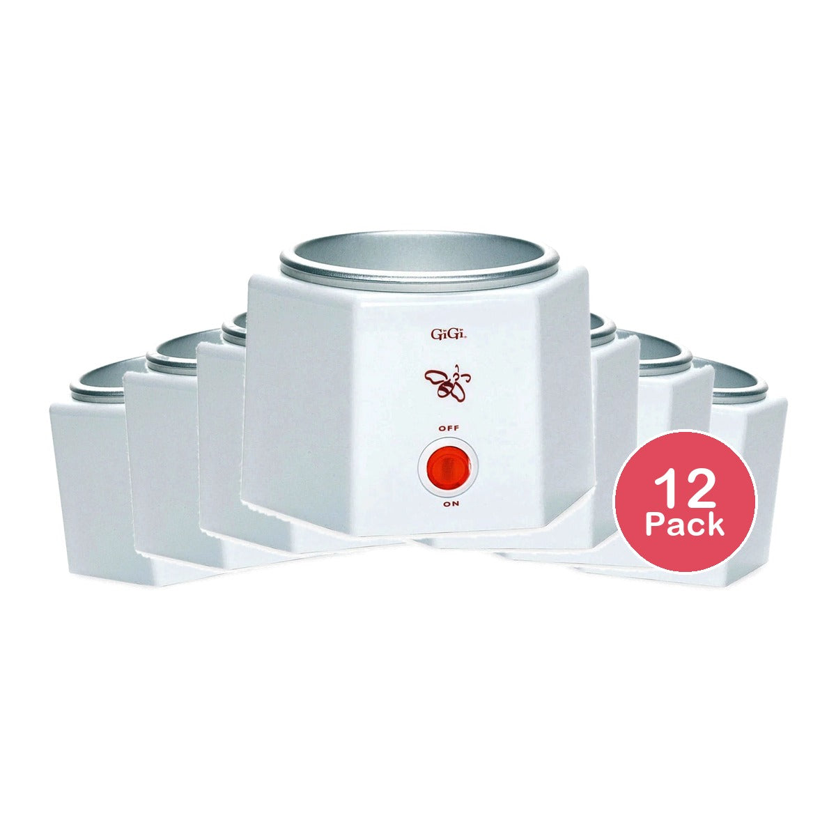 GiGi Wax Melter for Hair Removal Wax Compact Wax Warmer for 8 oz & 14 oz Hair W (Pack of 12)