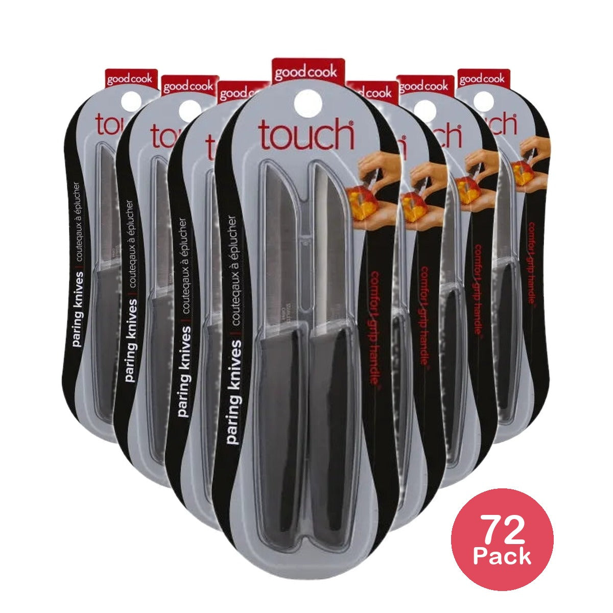 Good Cook - Paring Knife 2ct 1.6oz (Pack of 72)
