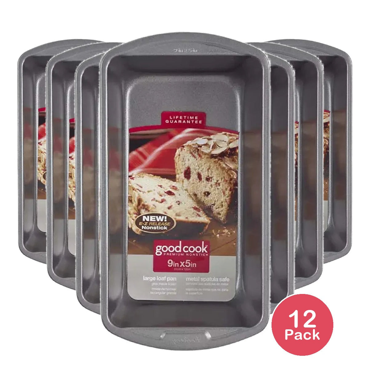 Good Cook Premium Non-Stick Loaf Pan 9x5in 11Oz (Pack of 12)