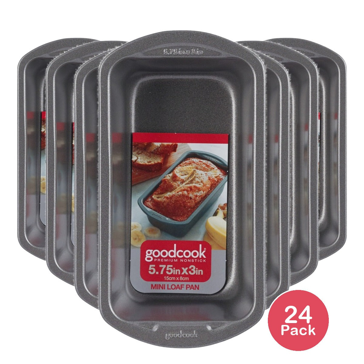 GoodCook Mini Loaf Pan 5.75 x 3 In (Pack of 24)