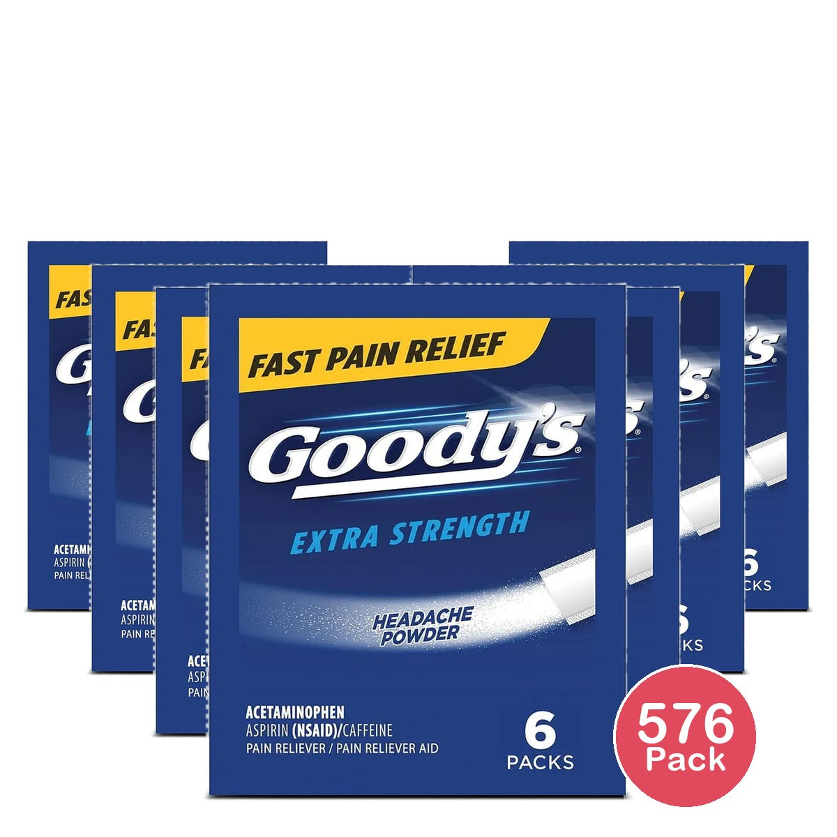 Goodys Extra Strength Headache Powder Pain Relief 0.32oz (Pack of 144)