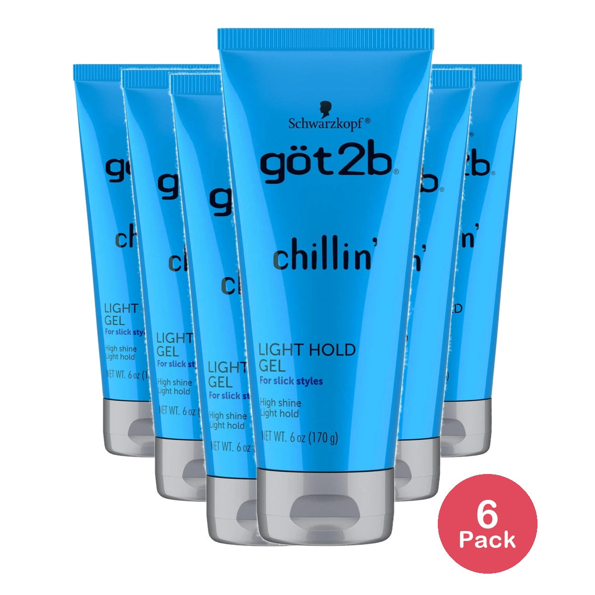 Got2b Chillin Light Hold Gel 6 Oz (Pack of 6)
