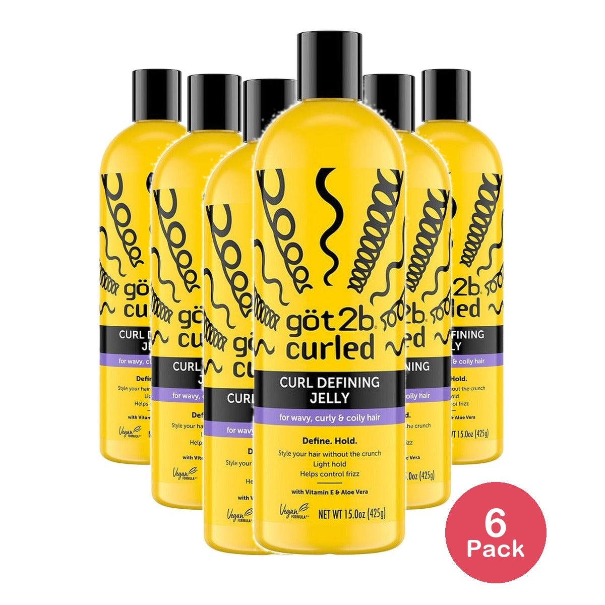 Got2b Curled Curl Defining Jelly 15 Oz (Pack of 6)