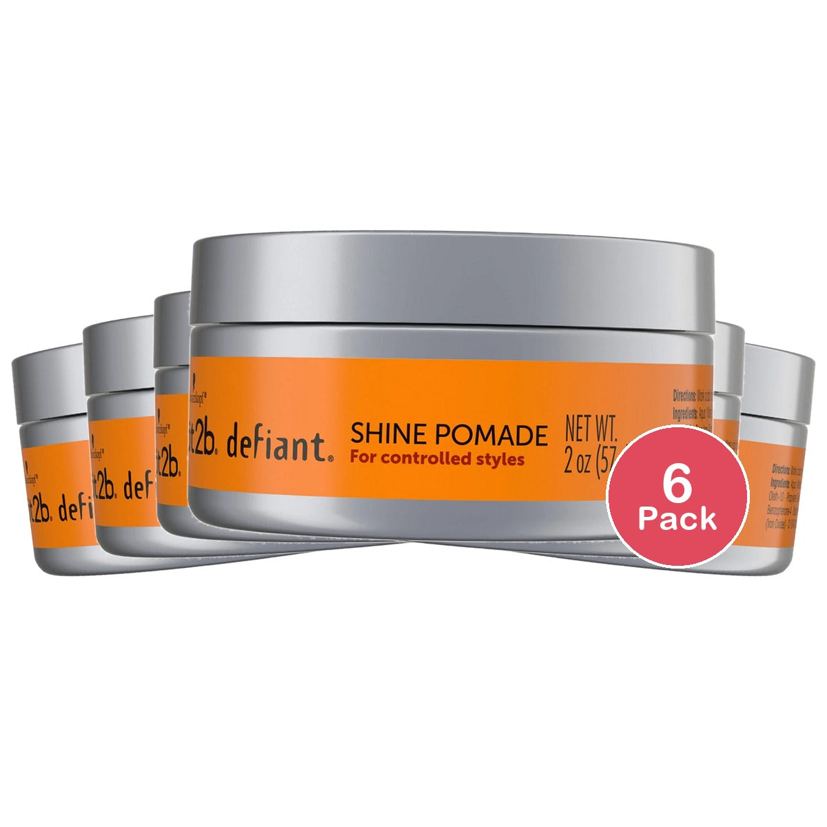 Got2b Defiant Shine Pomade (Pack of 6) 2 Oz