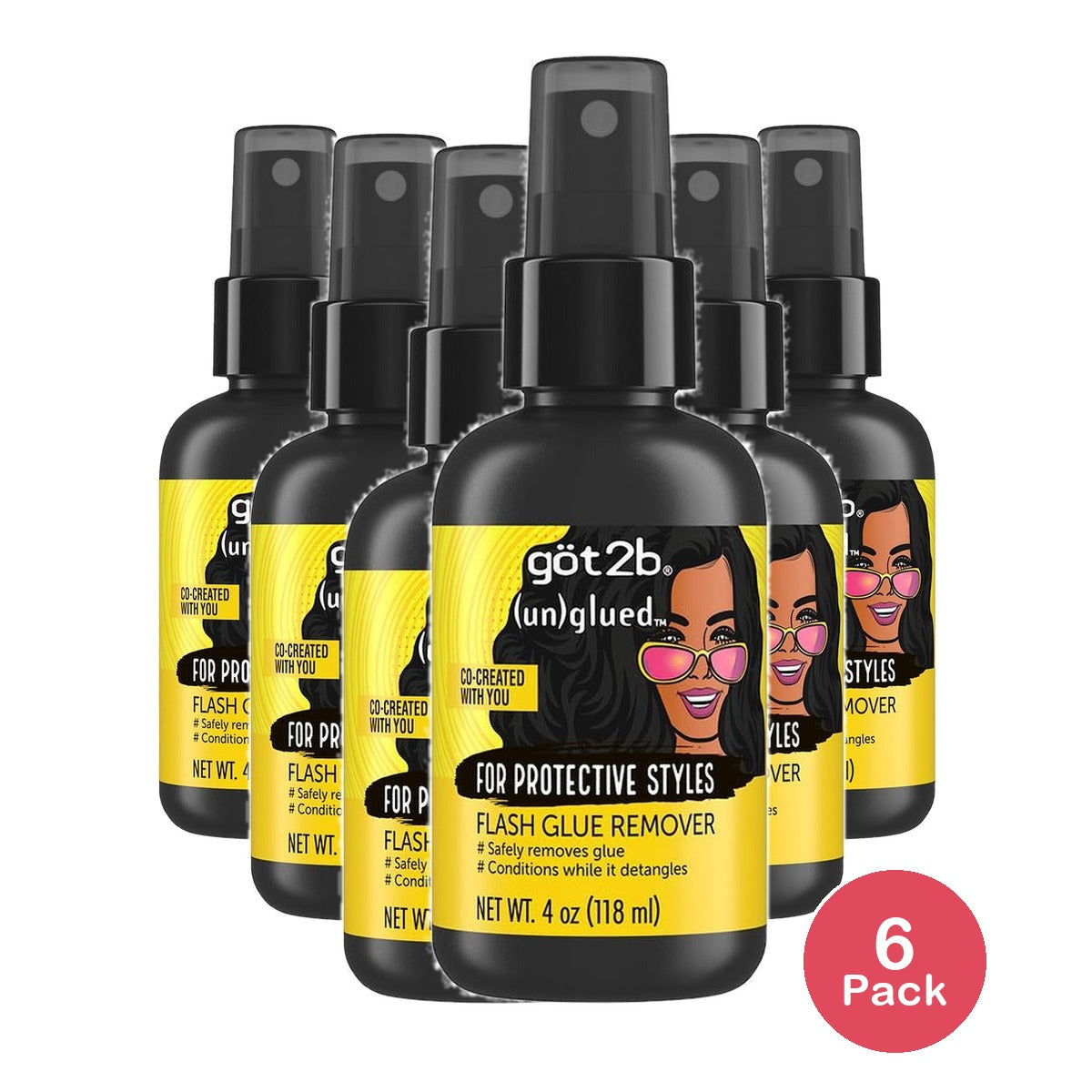 Got2B Unglued Flash Glue Remover 4 Oz (Pack of 6)