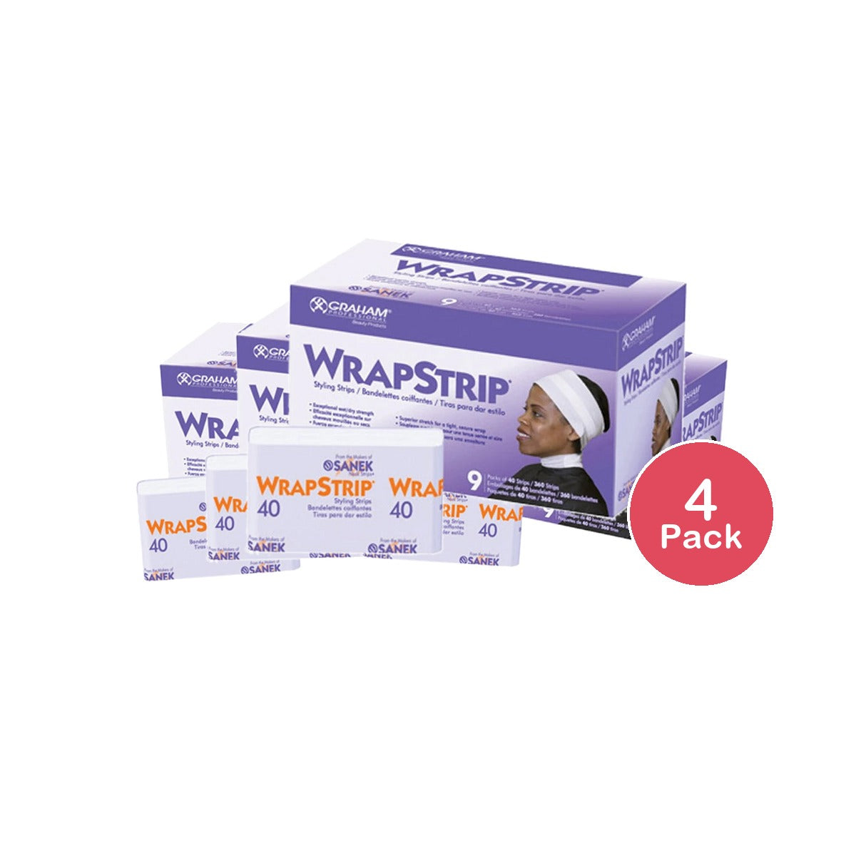 Graham Professional 13843 Wrap Strips 9 Pks Of 40 Strips (Pack of 4)