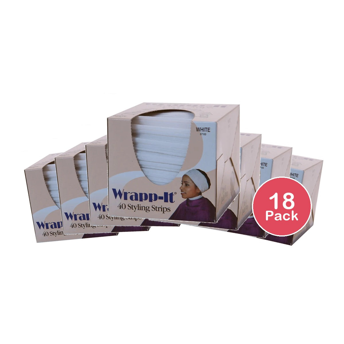 Graham Wrapp-It Styling Strips White 40 ea (Pack of 18)