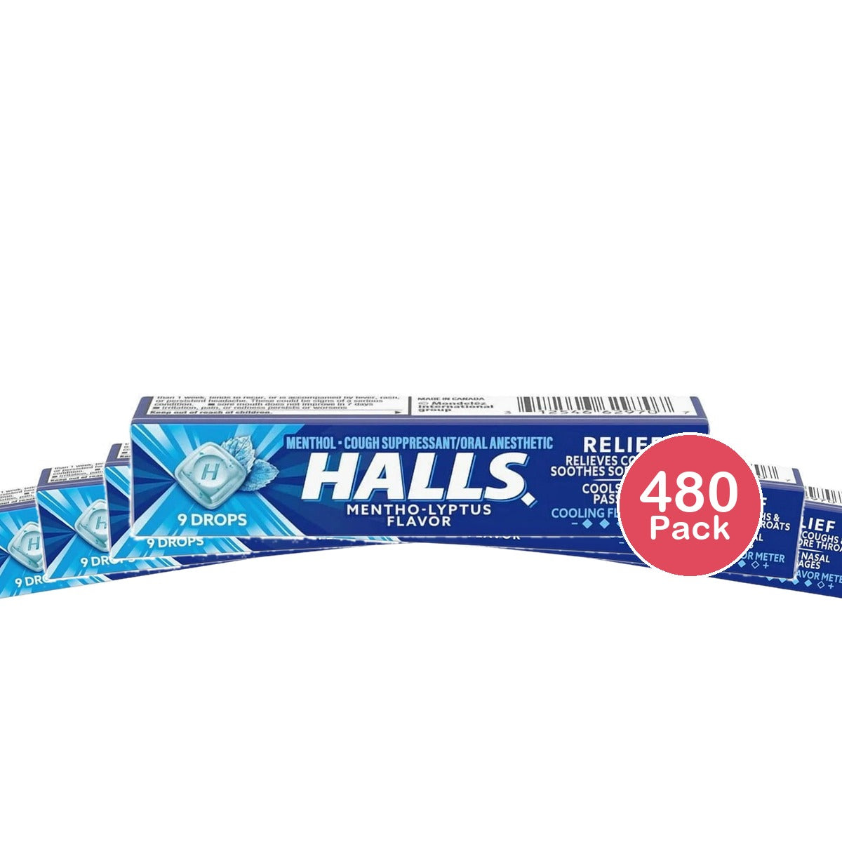 Halls Cold Remedy Lenges 1 Pk (Pack of 480)