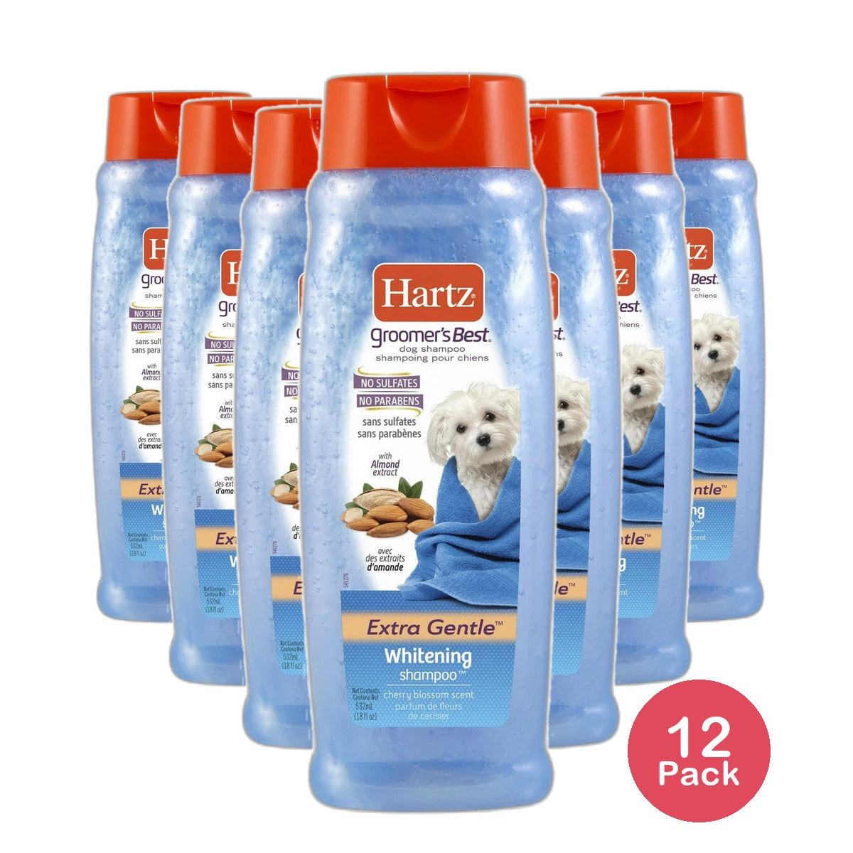 Hartz Groomers Best Dog Whitening Shampoo 18Oz (Pack of 12)