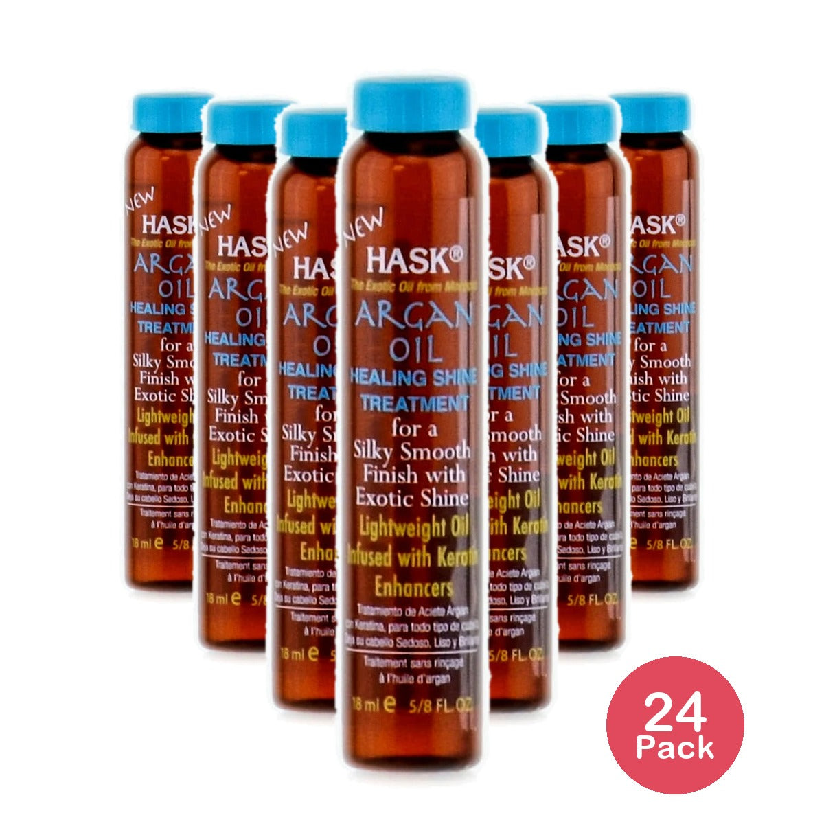 Hask Argan Oil Healing Shine Hair Treatment 0.63 FL OZ (Pack of 24)