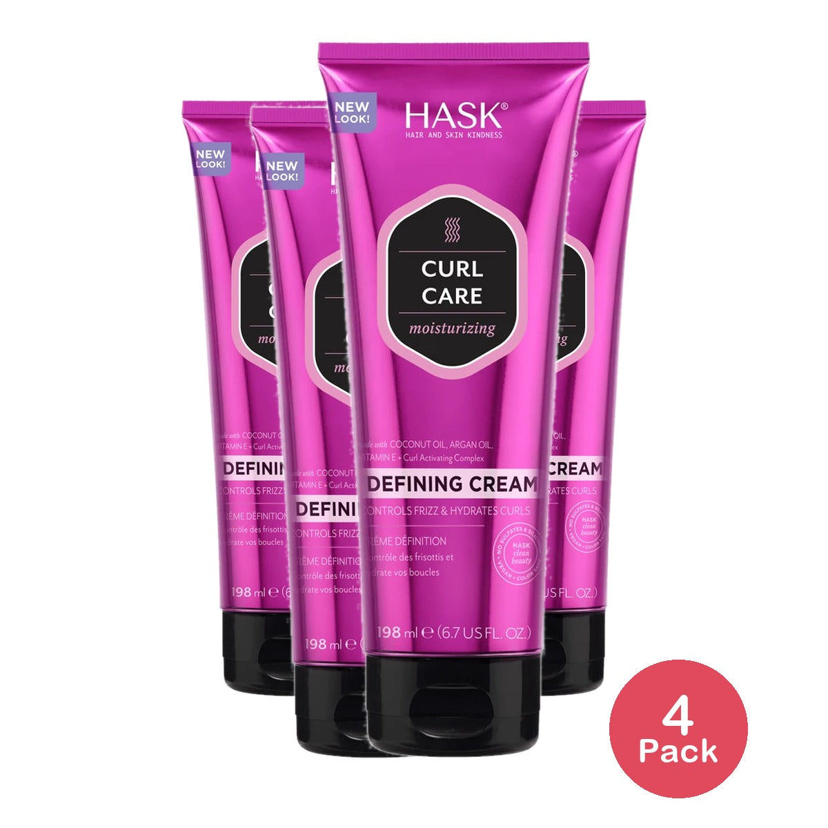 Hask Curl Care Curl Defining Cream - 6.7 fl oz (Pack of 4)