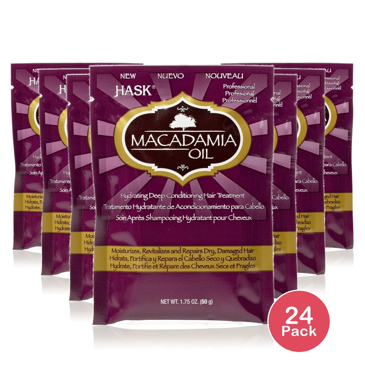 HASK Macadamia Oil Moisturizing Deep Conditioner 1.75oz. (Pack of 24)