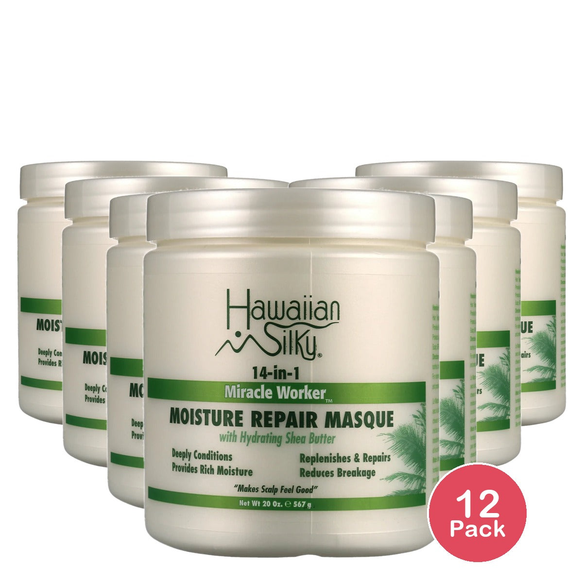 Hawaiian Silky 14-in-1 Miracle Worker Moisture Repair Masque 20 oz. (Pack of 12)