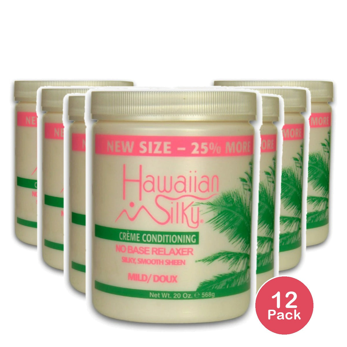 Hawaiian Silky- Creme Conditioning No Base RelAxer Mild 20oz (Pack of 12)