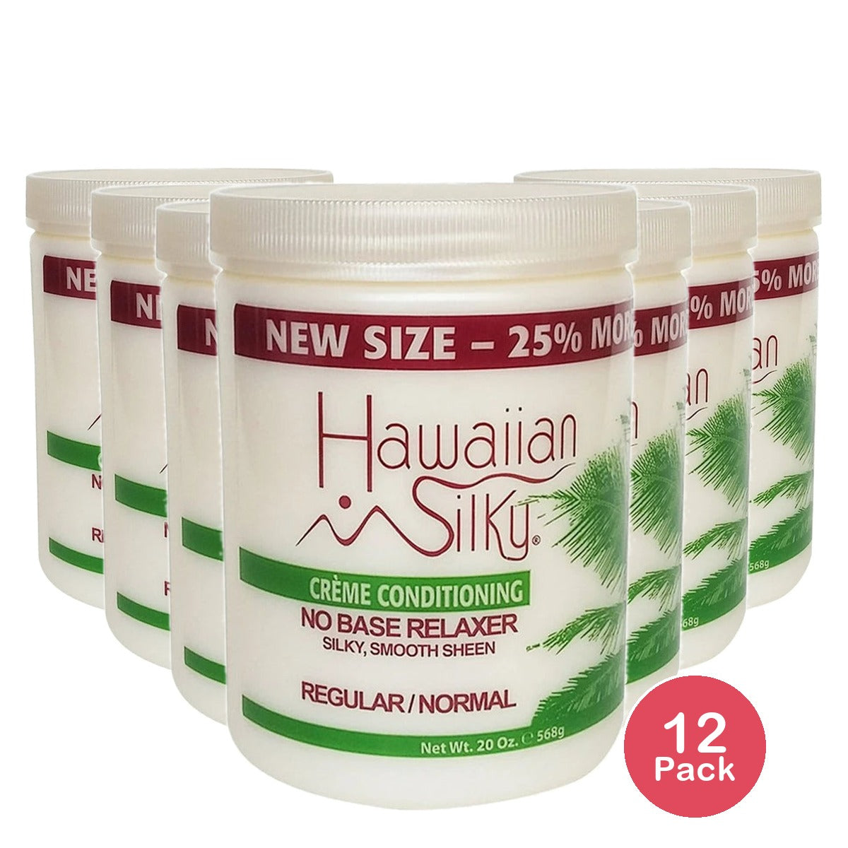 Hawaiian Silky- Creme Conditioning No Base RelAxer Regular 20oz (Pack of 12)