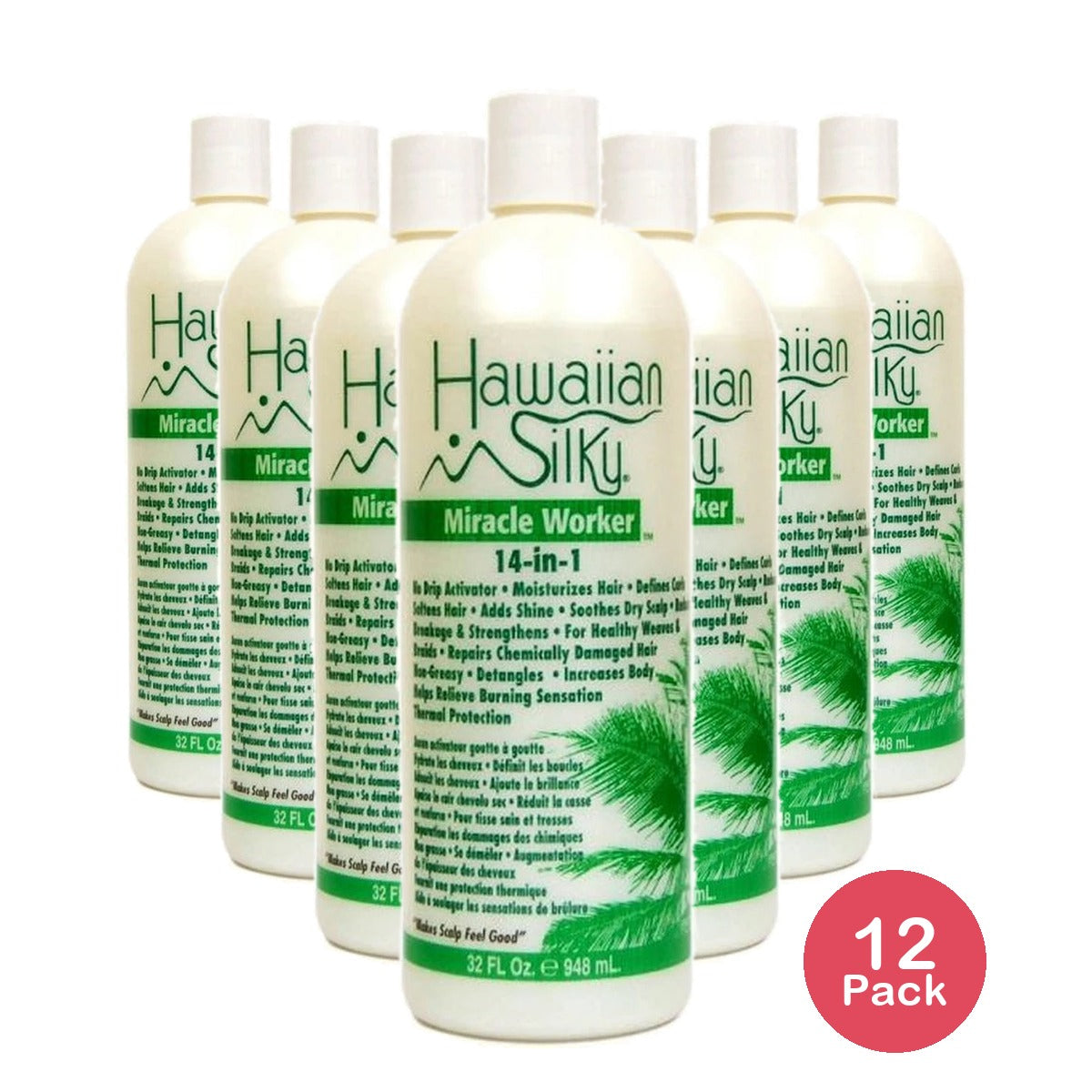 Hawaiian Silky Hawaiian silky 14-in-1 Miracle Worker White 32 Fl Oz (Pack of 12)