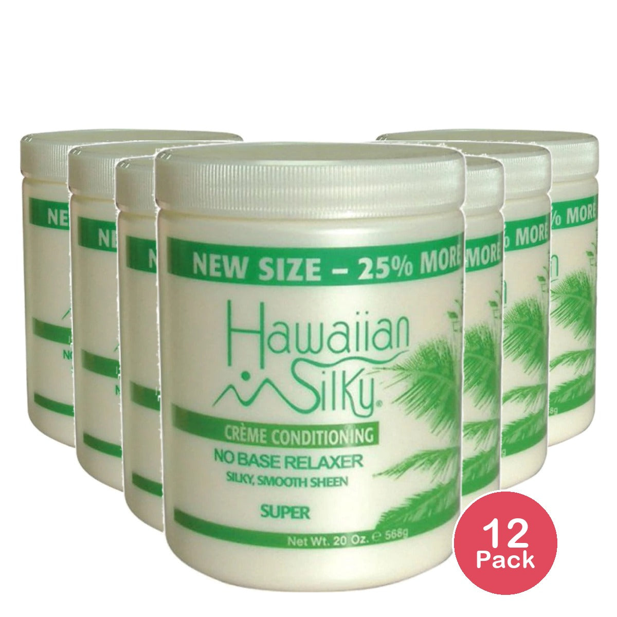 Hawaiian Silky No Base RelAxer Super 20 fl oz Good on All Hair Types Men Women (Pack of 12)
