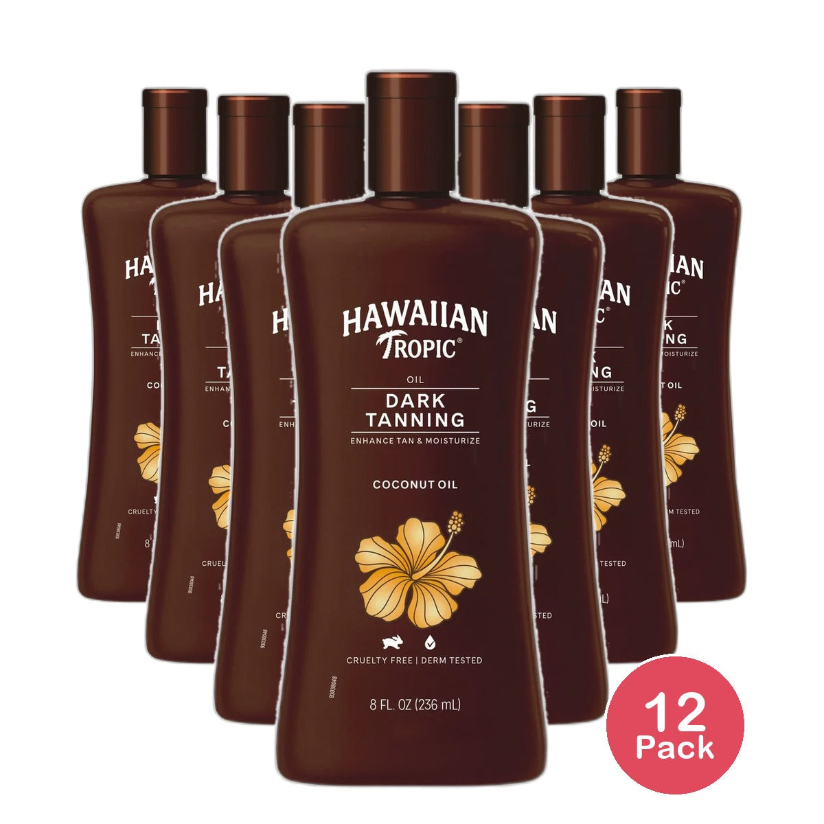 Hawaiian Tropic Dark Tanning Oil Original 8Oz (Pack of 12)