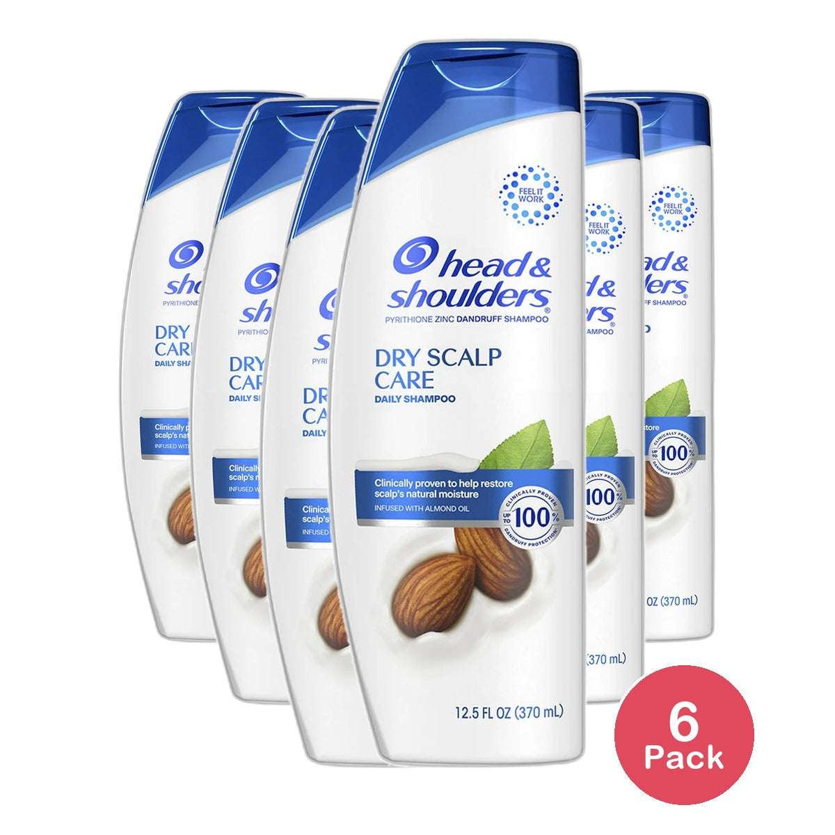 Head and Shoulders Dandruff Shampoo Dry Scalp Care 12.5Oz (Pack of 6)