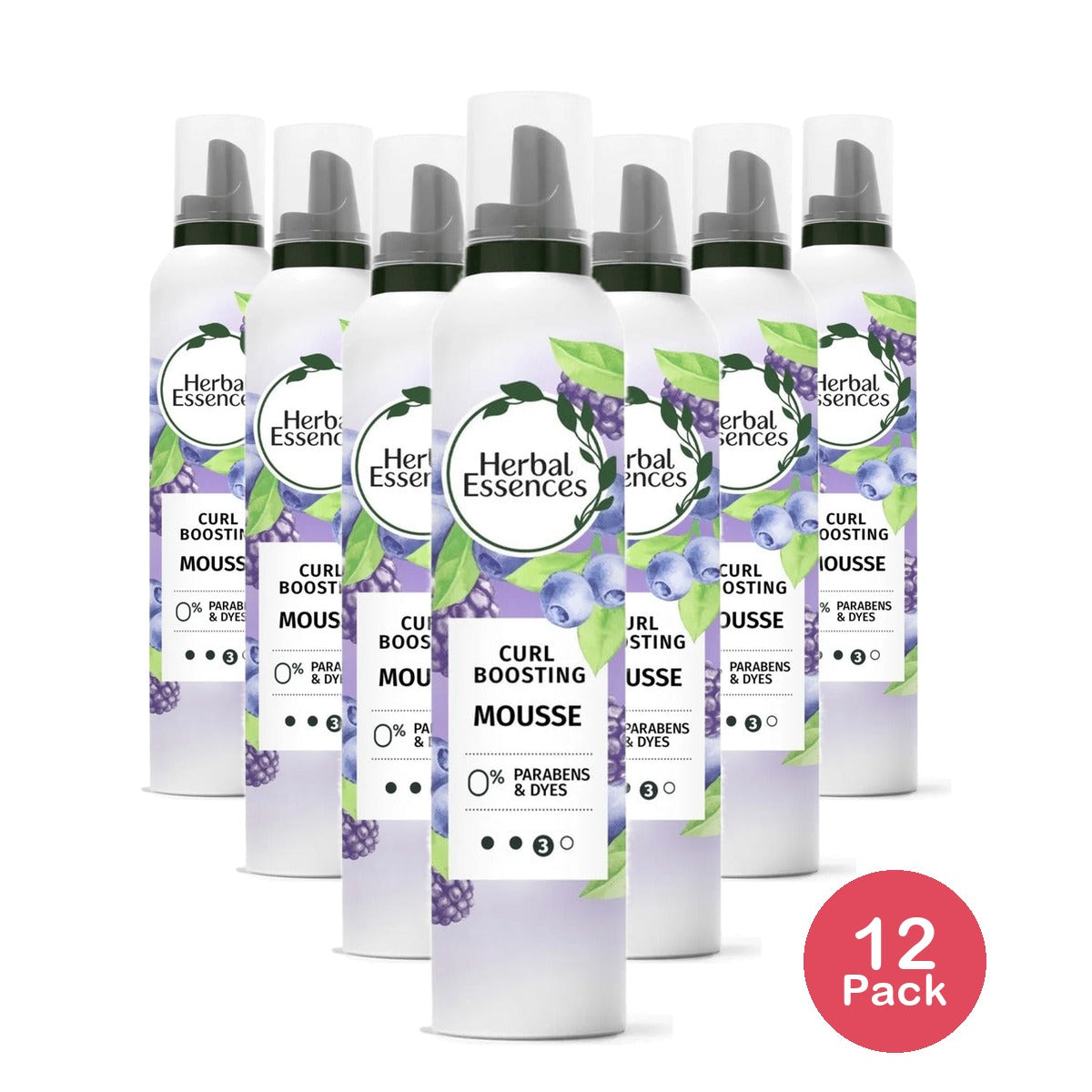 Herbal Essences Curl Boosting Mousse 6.8 Oz (Pack of 12)
