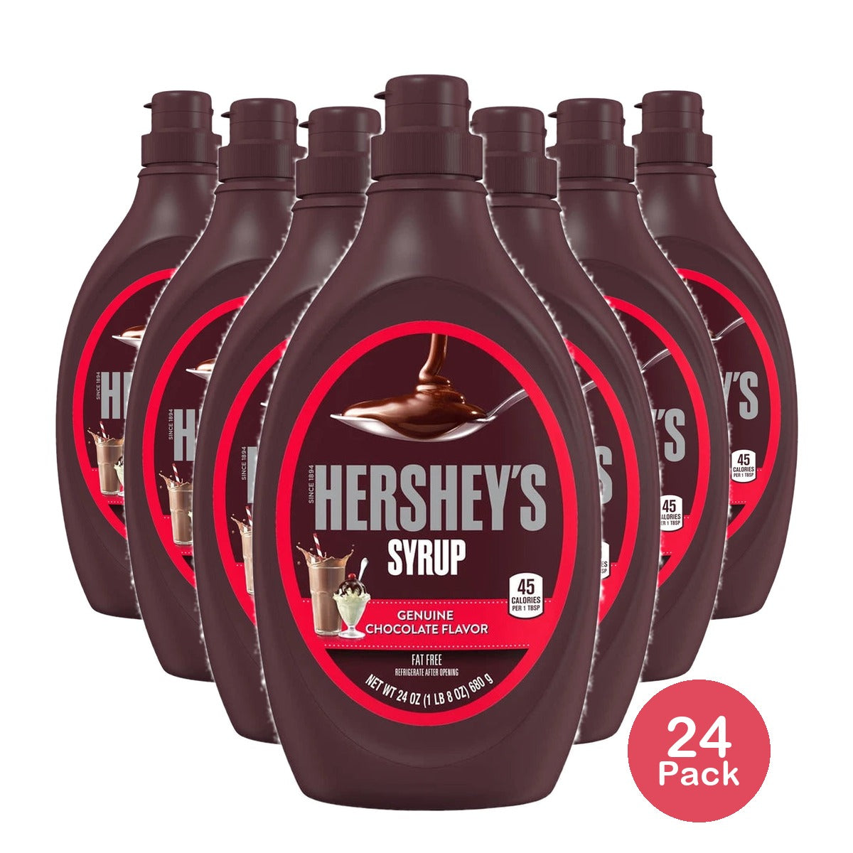 Hershey's Chocolate Syrup Bottle 24 Oz (Pack of 24)