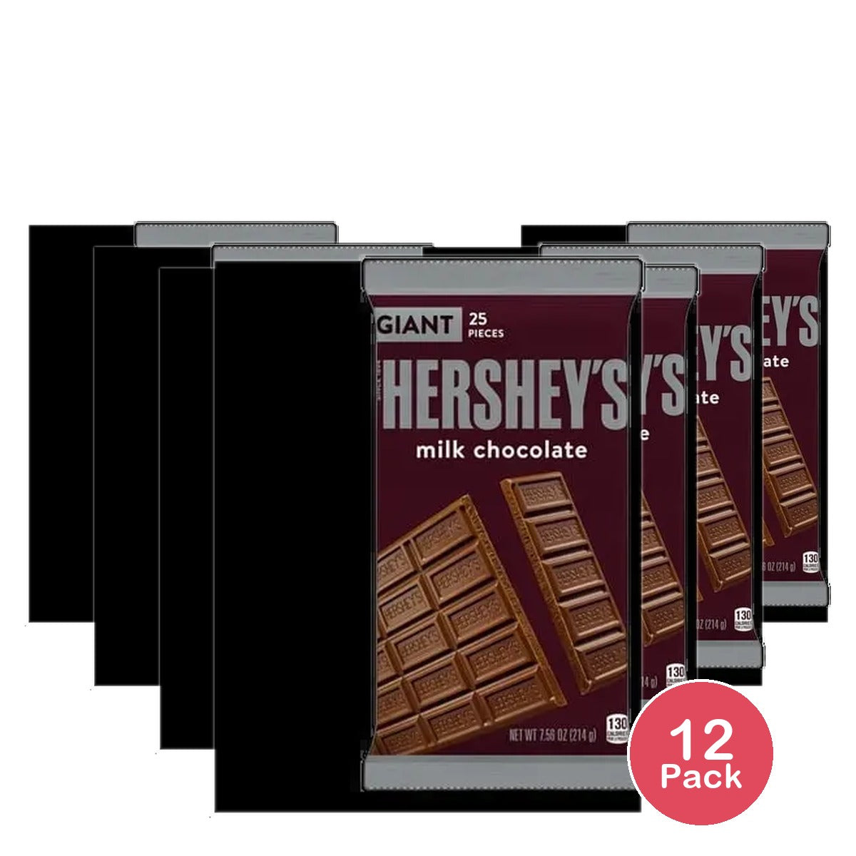 Hershey's Milk Chocolate Giant Bar 7.56 oz (Pack of 12)
